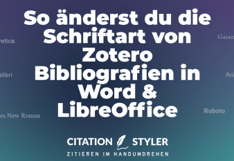 Blog - Changing the font of the Zotero bibliography Blog - Changing the font of the Zotero bibliography
