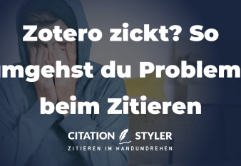 Zotero is acting up? How to avoid common citation problems Zotero is acting up? How to avoid common citation problems