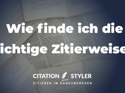 Wie richtige Zitierweise finden | citationstyler.com