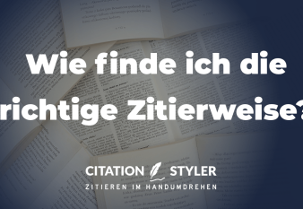 Wie richtige Zitierweise finden | citationstyler.com Wie richtige Zitierweise finden | citationstyler.com