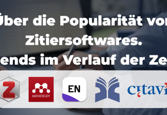 About the popularity of citation software. Trends over the last 20 years. About the popularity of citation software. Trends over the last 20 years.